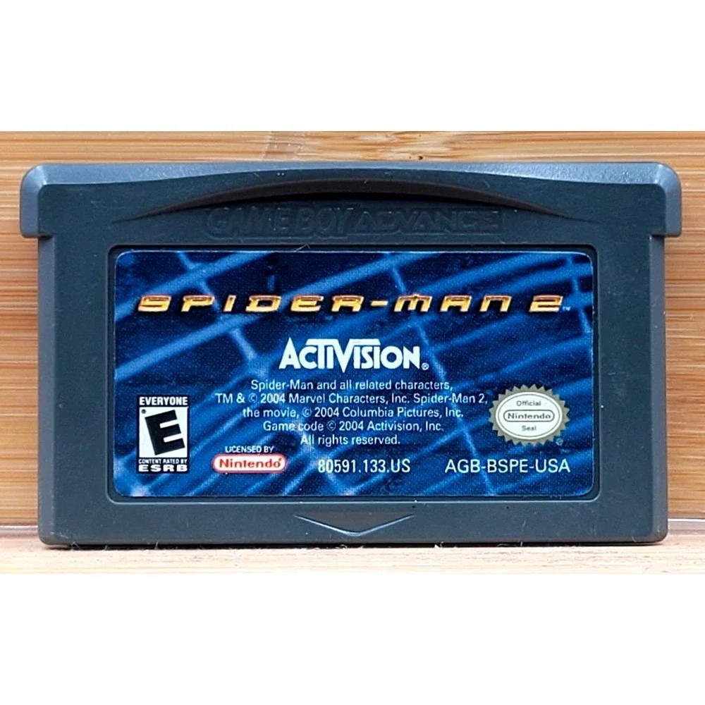 Spider-Man 2 (Nintendo Game Boy‎ Advance, 2004) Cartridge only